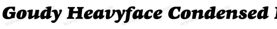 Goudy Heavyface Condensed BT字体转换